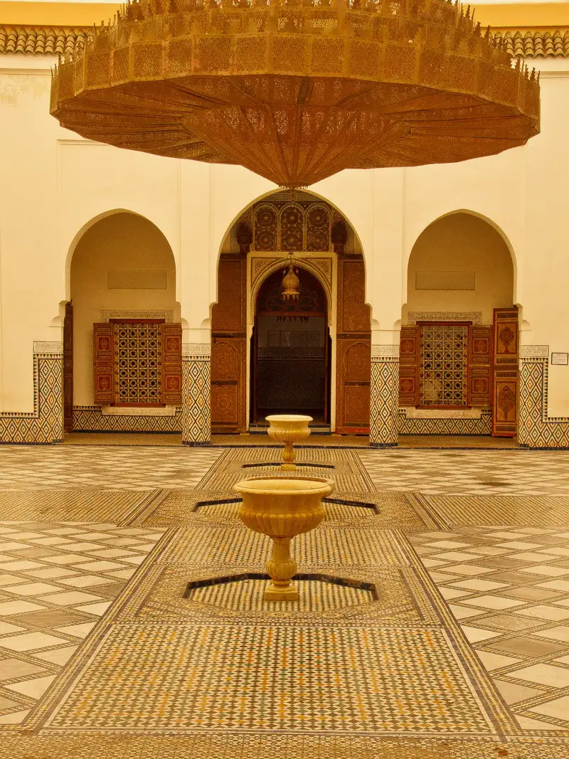 La cour d’un riad à Marrakech